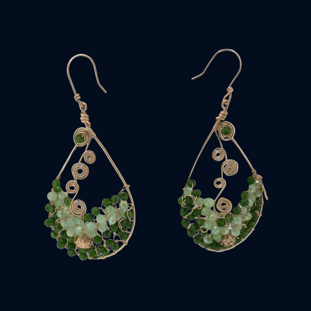 Emerald Flow Earrings