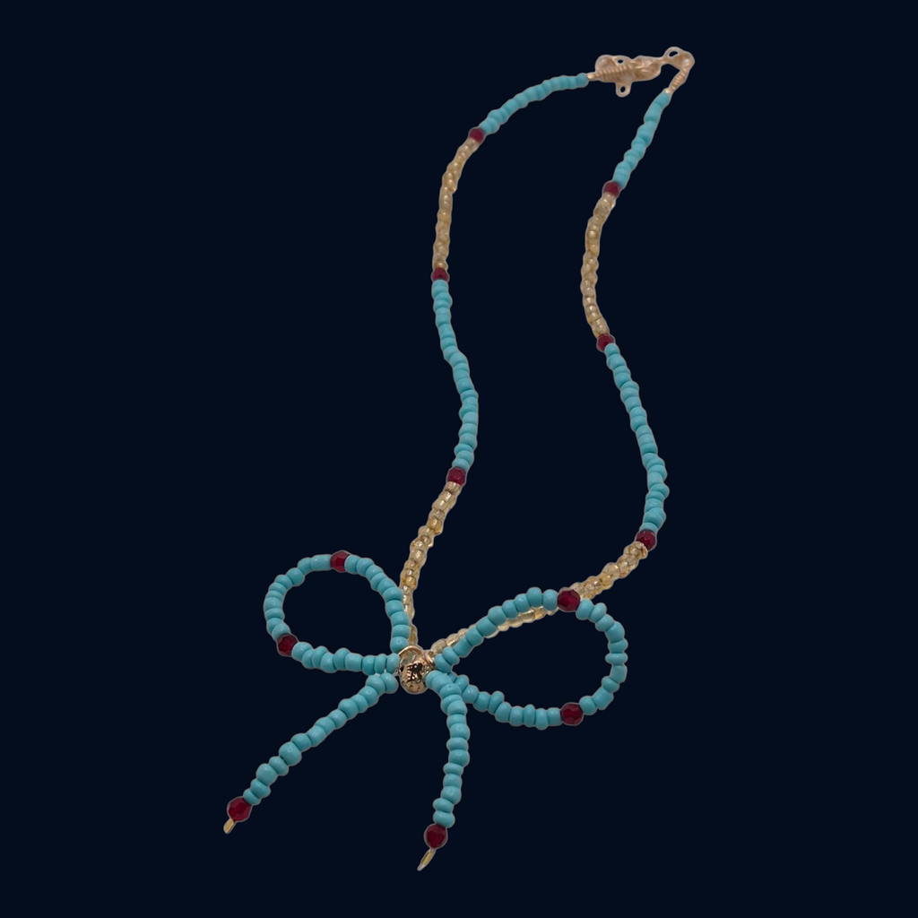Azure Bow — Necklace