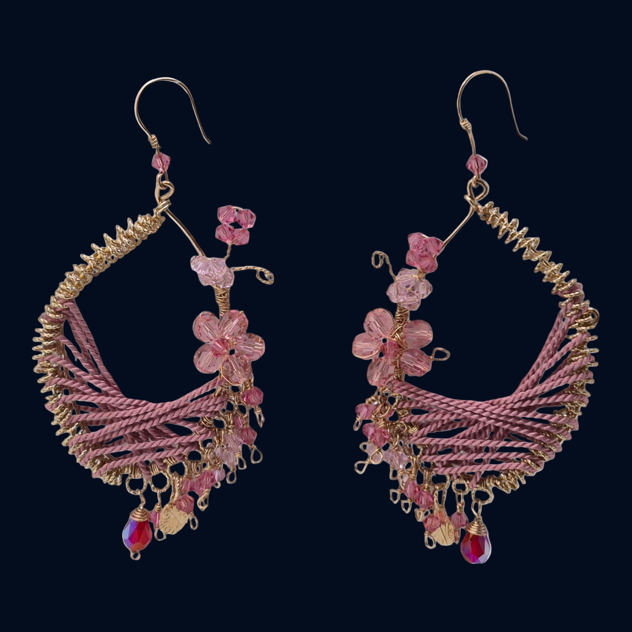 Pink Bloom Earrings