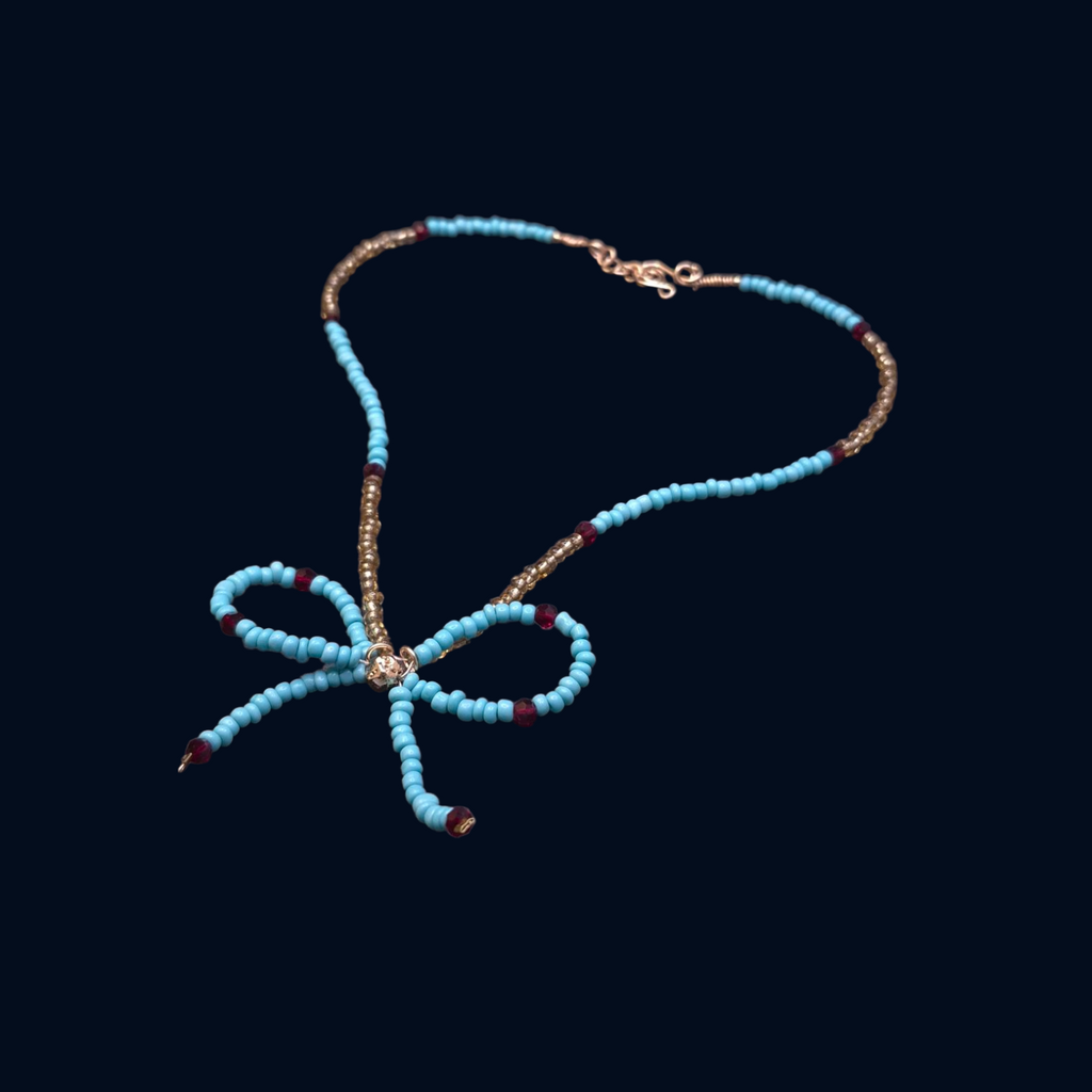 Azure Bow — Necklace