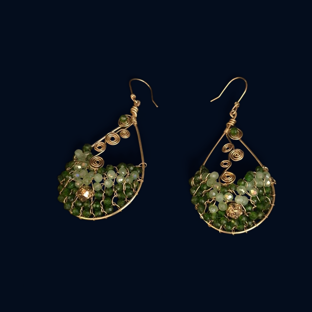 Emerald Flow Earrings