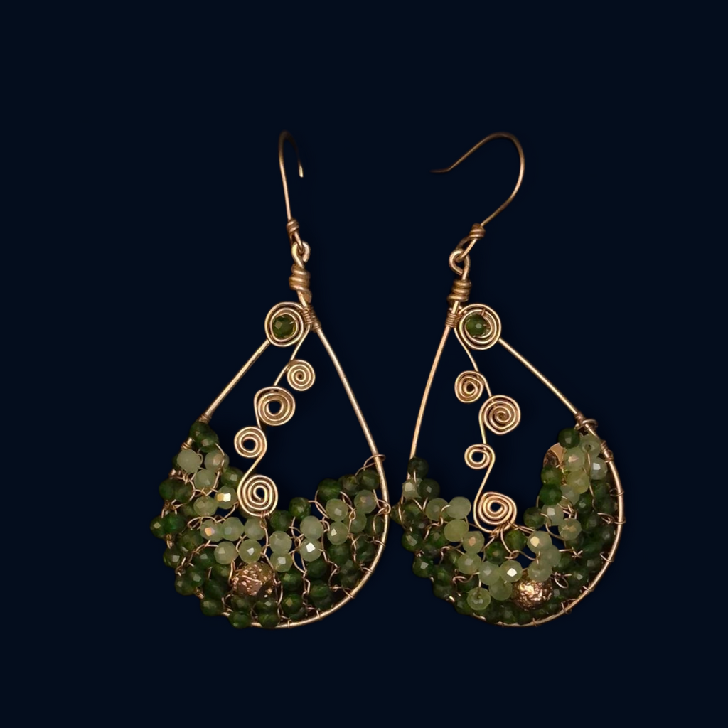 Emerald Flow Earrings