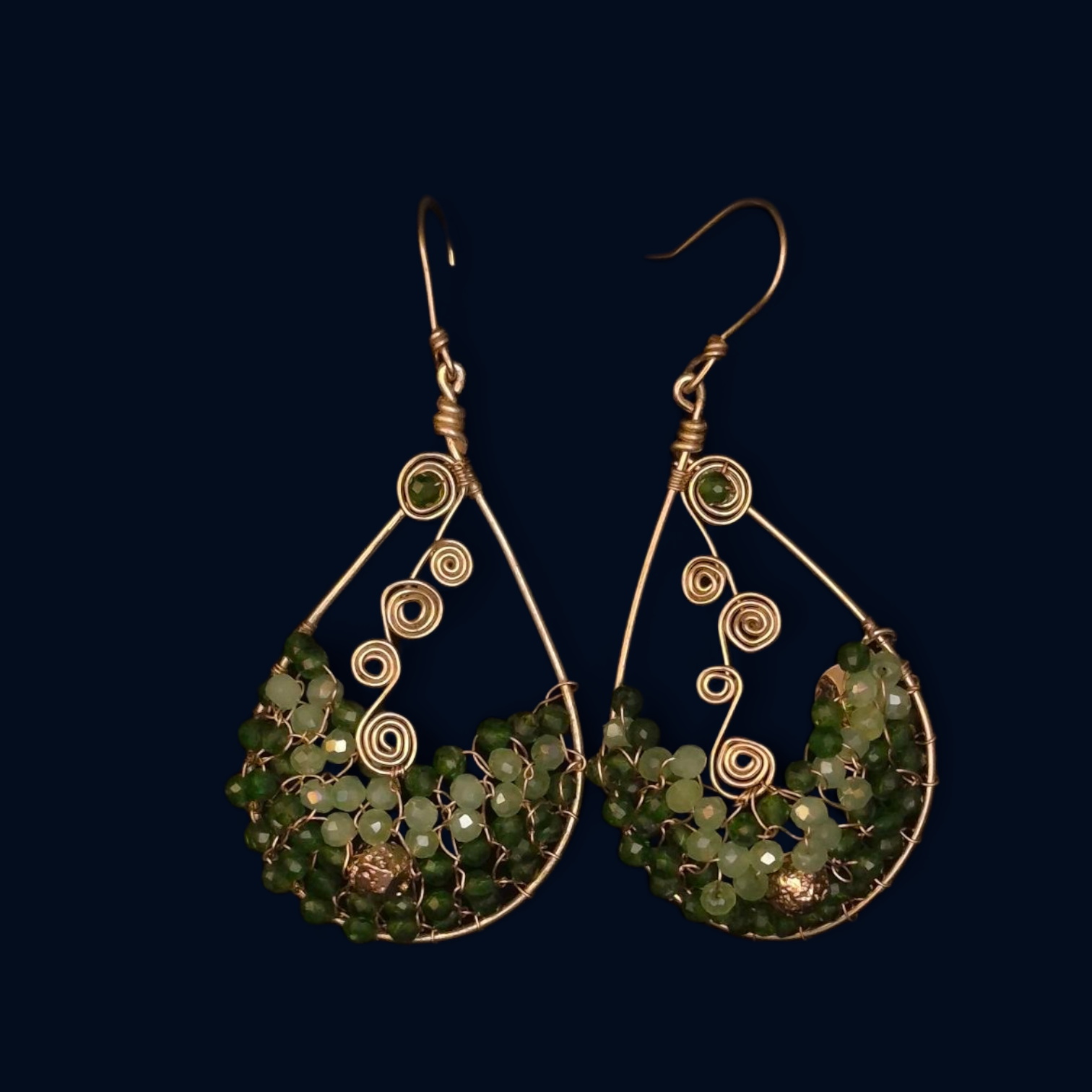 Emerald Flow Earrings