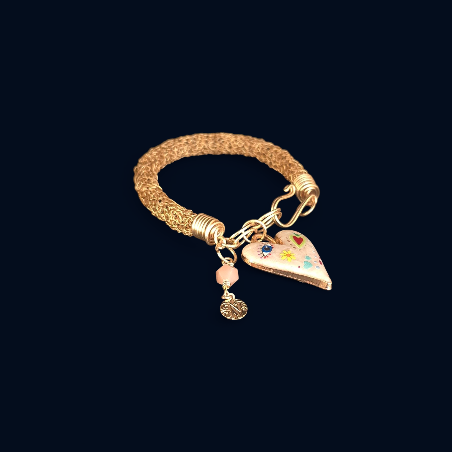 Sacred Heart Charm Bracelet